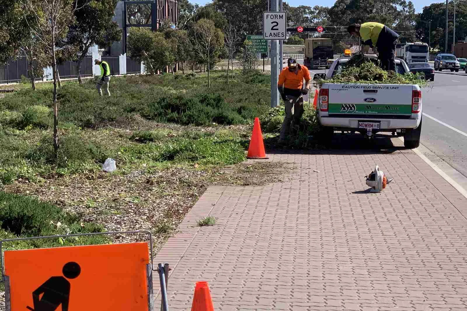 Mower Mate SA brickwork weeding